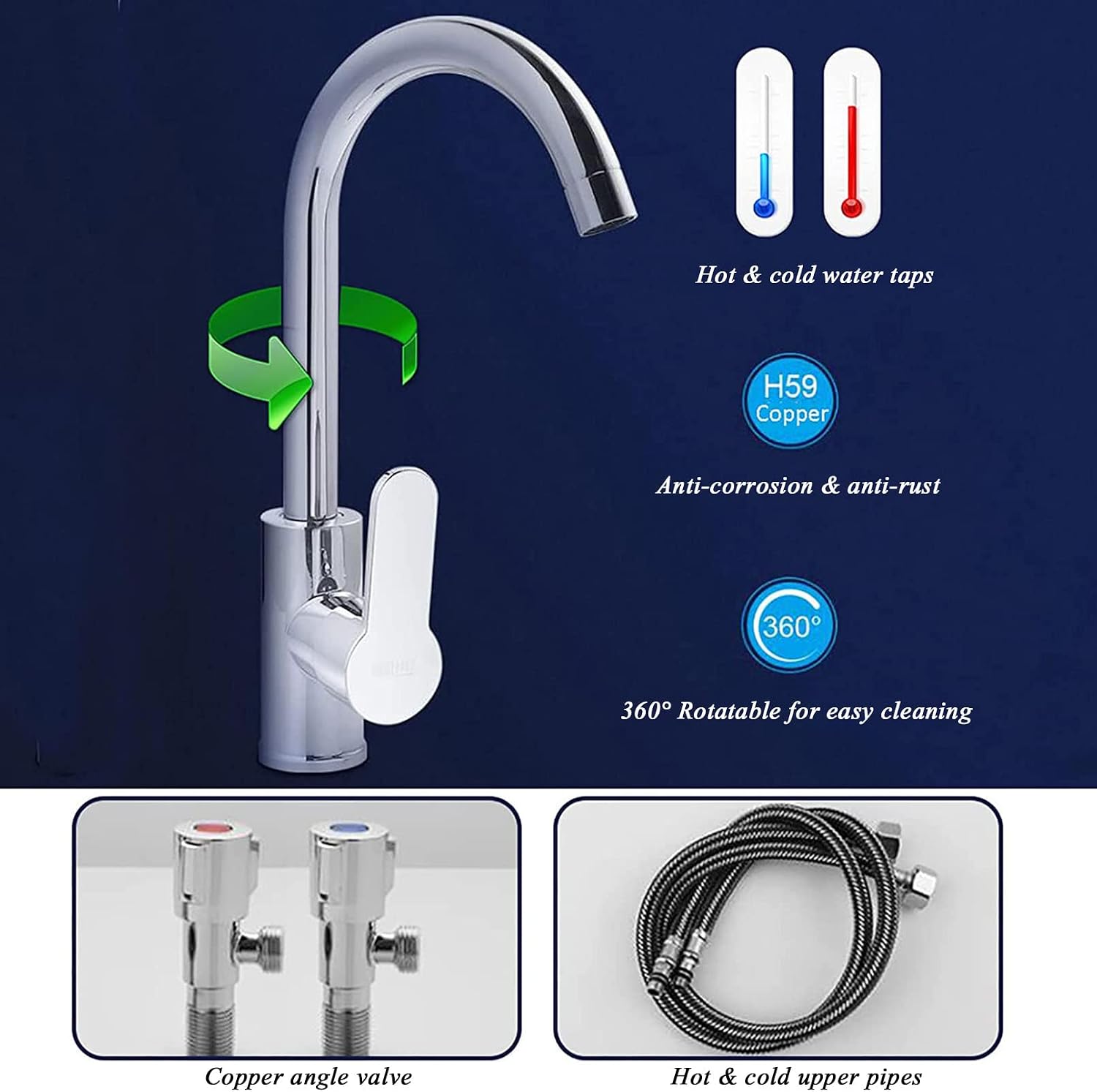Free Standing Sink | Single Bowl Sink | Utility Prep Sinks | 1 Compartment Commercial Kitchen Sink | 304 Stainless Steel Sink | Extra-Deep Laundry Tub | Indoor-Outdoor Protable