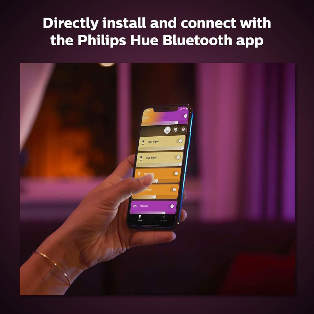 Philips Hue Iris Smart Table Lamp, Gold - White and Color Ambiance LED Color-Changing Light - 1 Pack - Control with Hue App - Compatible with Alexa, Google Assistant, and Apple Homekit