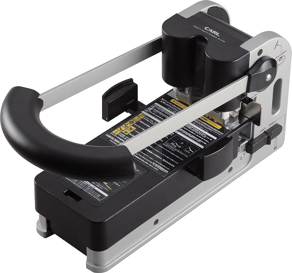 CARL 300-Sheet Extra Heavy-Duty XHC-2300 Two-Hole Punch, Strong Handle Grip