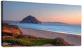 Large Canvas Wall Art 30x60in Beautiful panoramic view Morro bay Morro Rock sunset Painting for Living Room Bedroom Dining Room Wall Decor Home Decorations Aesthetic Artwork Ready To Hang