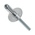 Large Flange Pop Rivets Aluminum Body Steel Mandrel Dome Head Blind Rivet Size (6-8) 3/16' x 1/2' Qty 500 Threaded Fasteners for Mechanical Repair Universal Multi-Purpose Replacement Parts