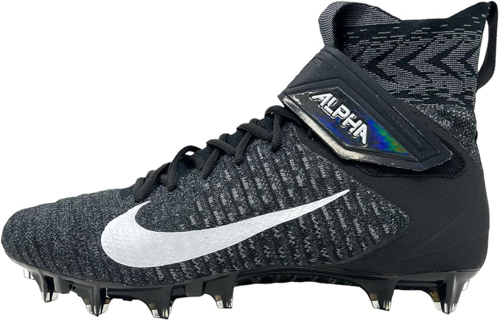 Nike Alpha Menace Elite 2 W BV3298-001 Black-White Men's Wide Football Cleats 12.5 US