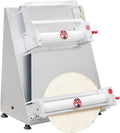 Electric Pizza Dough Roller Sheeter Machine, Automatic Commercial Pizza Press Making Machine 370W 110V Stainless Steel Pasta Maker Machine For Bakeries Pizzerias, Restaurants Kitchens (3-15in)