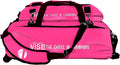 Vise Three Ball Tote Roller Bowling Bag with Shoe Pouch Pink