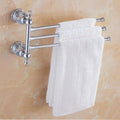Clear Crystal Bathroom Hardware Set Chrome Bathroom Decoration for Towel Hanger Organize Wall Mount Bathroom Accessories Set,Swivel Towel bar,1