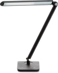 Safco 1001BL Vamp LED Modern ABS Desk Lamp with USB Port and Dimmer Switch, Black