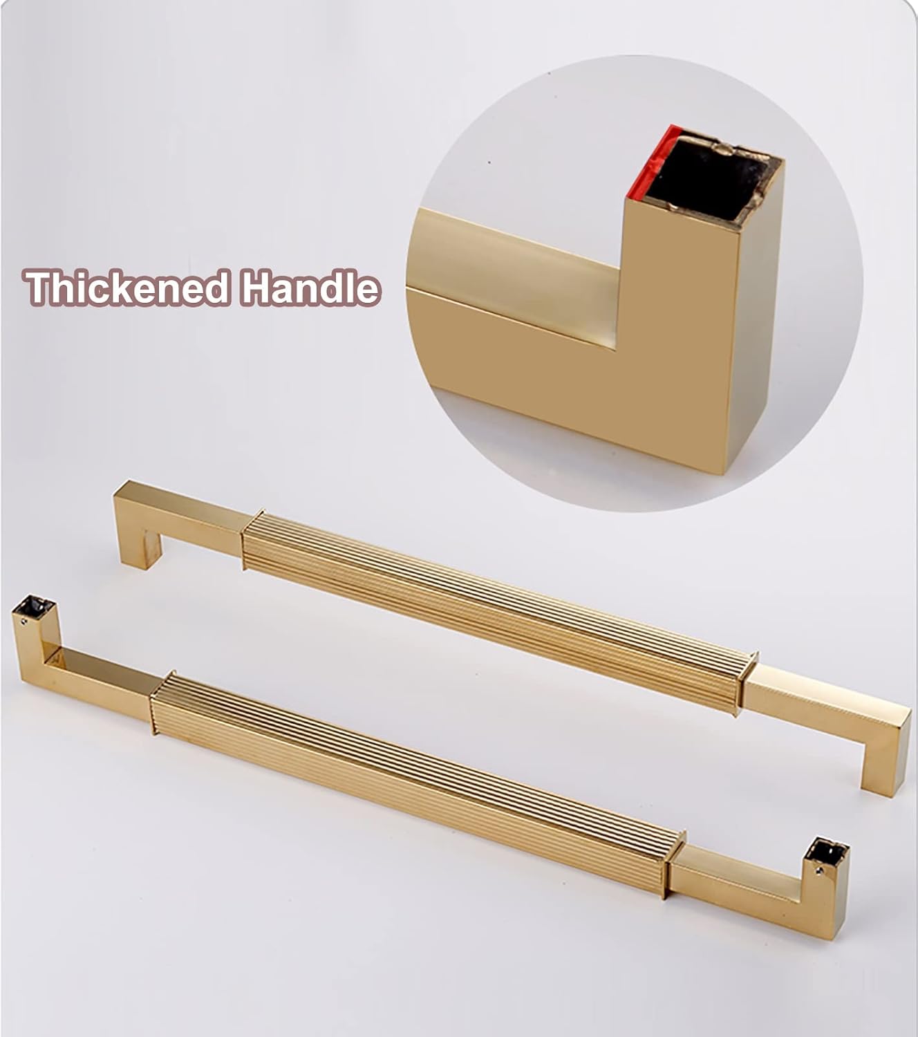 Sliding Barn Door Handle Pull Set Two Sided Push Pull Door Handle for Interior/Exterior Doors Perfect for Shower Doors Home Office Kitchen Bathroom WC Includes Screws Stylish and D