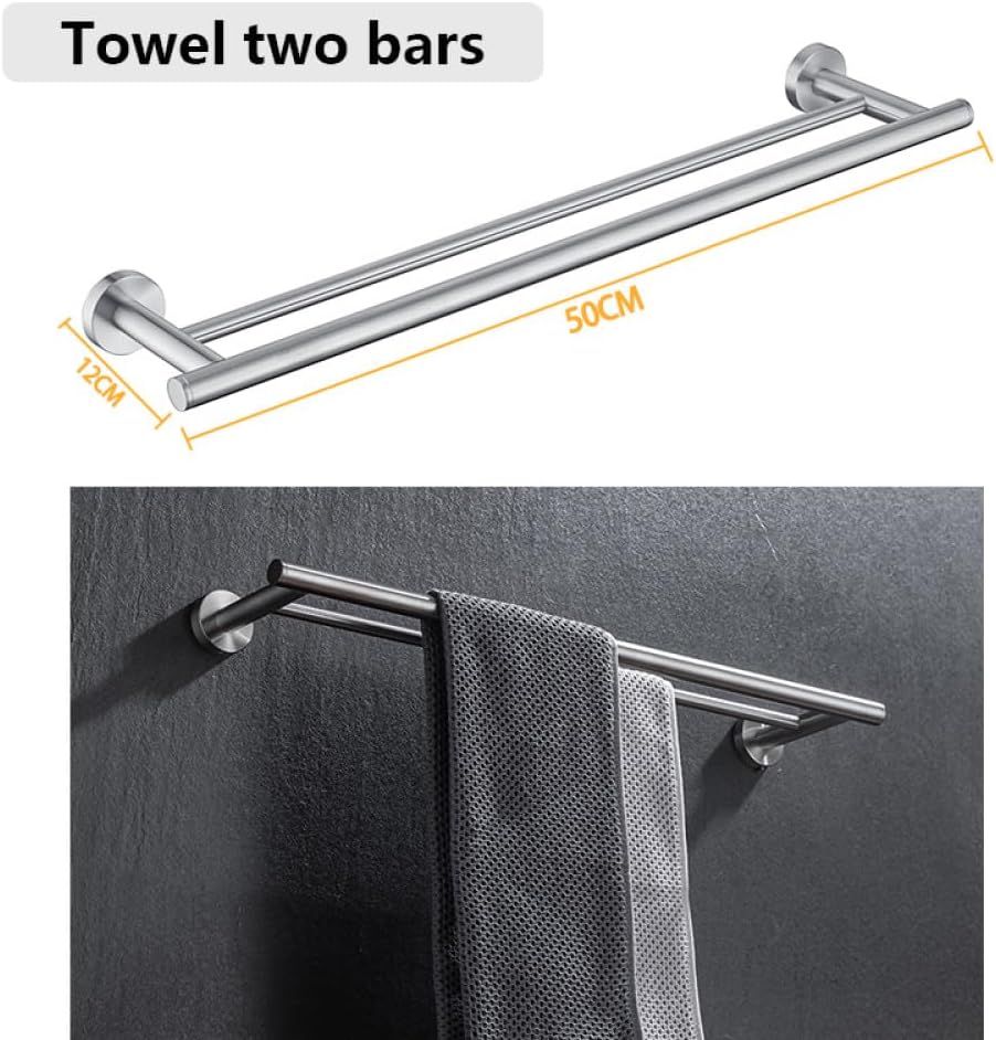 Stainless Steel Bathroom Hardware Set Bathroom Accessories Black Towel Rail Bar Rack Gold Towel Bar Shelf Towel Holder,002YW
