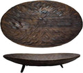 Natural Wood Fruit Tray, Vintage Countryside Style Large Oval Plate - INS Nordic Breakfast Snack Tray, Beautiful Home Decor(Color2)