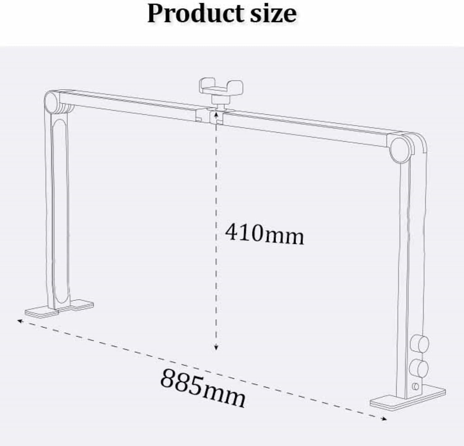 Foldable Nail Light for Desk, LED Manicure Lamp with Phone Holder, Tri-fold Lash Arc Light, 3000-6000K Color Temperature, 48W, 0-100% Adjustable Brightness, Makeup Desk lamp(White)