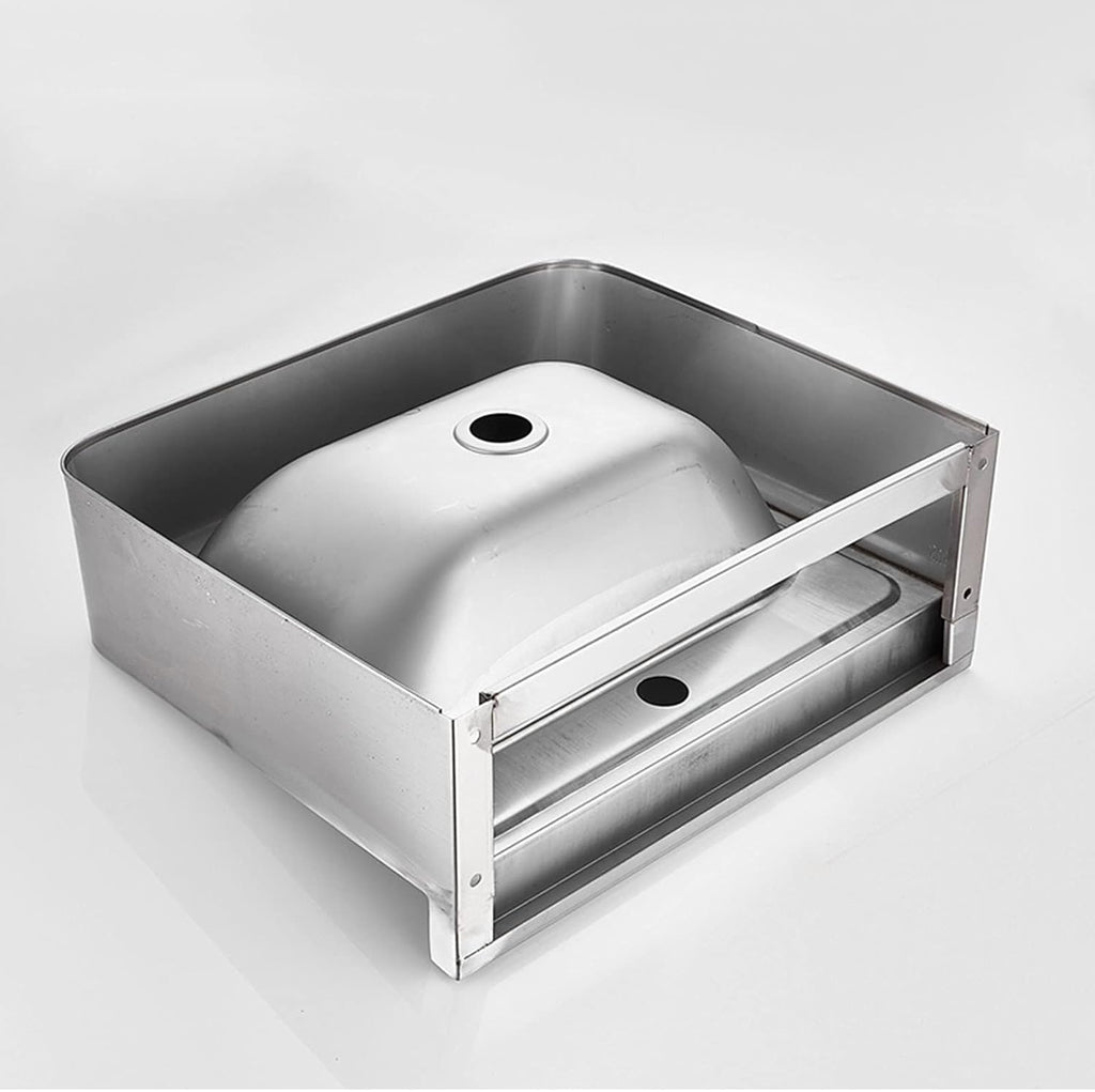 Wall-Mounted washbasin Stainless Steel Sink, Bathroom washbasin, Bathroom countertop washbasin, Single Bowl Sink