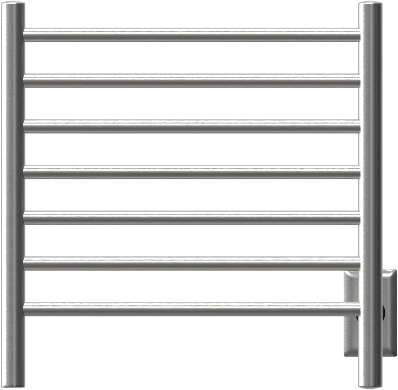 Amba RWHS-SB Radiant Small Hardwired Plug-in Combo 7 Bar Towel Warmer in Brushed