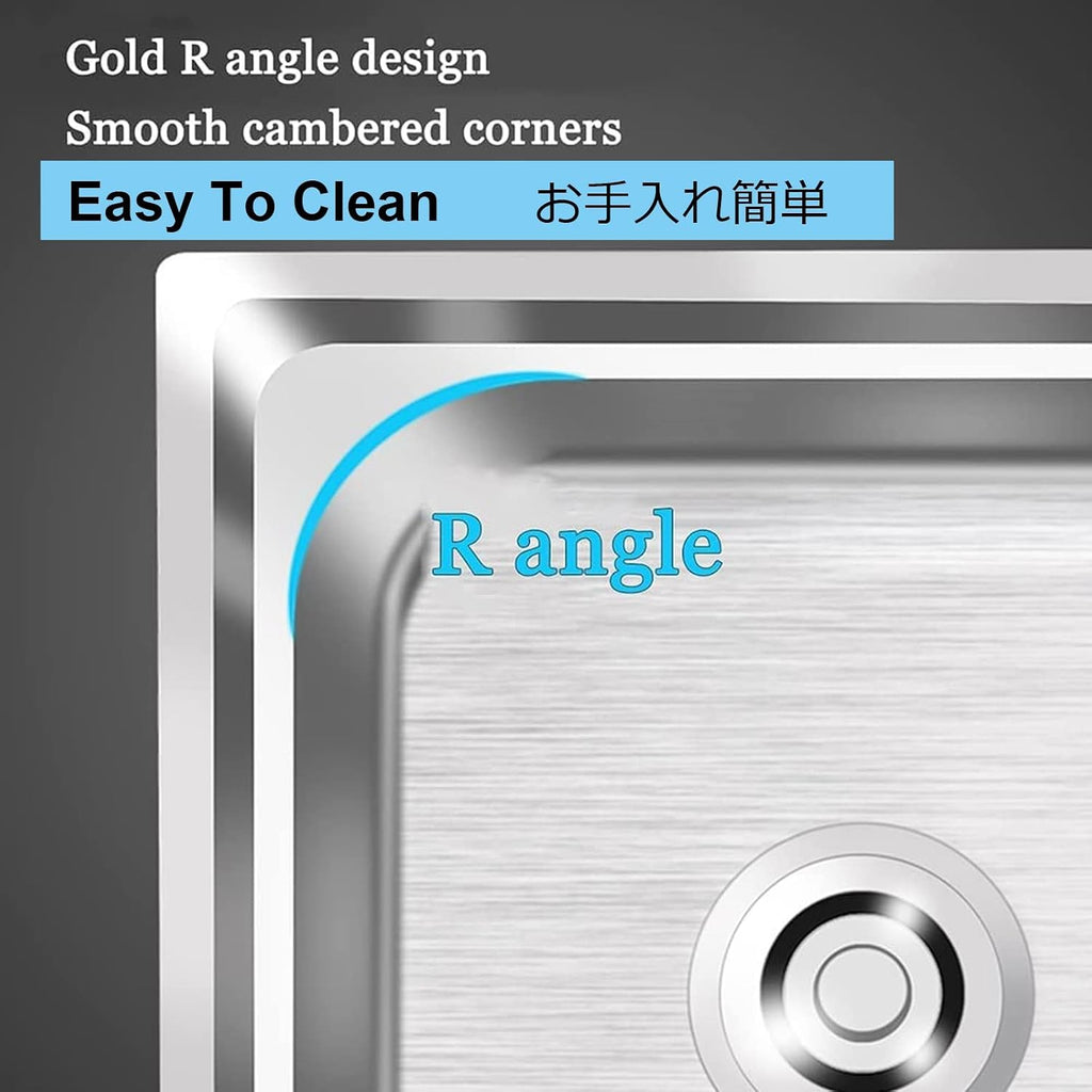 Single Bowl Sink Free Standing - Stainless-Steel Commercial Restaurant Kitchen Sink - Utility Sink for Laundry Room Bathroom Farmhouse - Portable Outdoor Si(55x40x75cm
