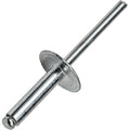 Large Flange Pop Rivets 3/16' x 1/2' Aluminum Dome Head (6-8) Blind Pack of 500 Fastener Set LS17569F