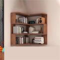 3 Tier Floating Corner Shelf Wall Mounted Display Stand Bookshelf Storage Rack for Living Rooms Offices,Living Room