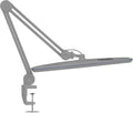 Neatfi XL 2,200 Lumens 24W LED Desk Lamp – 23' Wide Shade | Dimmable Eye-Caring Task Light | Adjustable Arm | Home Office, Study, Crafts & Nail Tech (Silver, Non-CCT with Clamp)