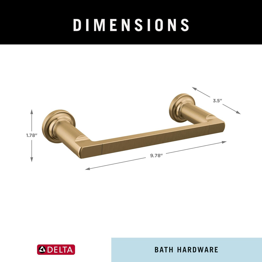 DELTA Faucet 78908-CZ Tetra 8 in. Hand Towel Bar Bath Hardware Accessory in Champagne Bronze (Pack of 3)