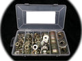 Grade 8 SAE Extra Thick Flat Washer Assortment Sprint Midget Micro Mini 200 pcs Hardware Fastener Kit Set RV8238S