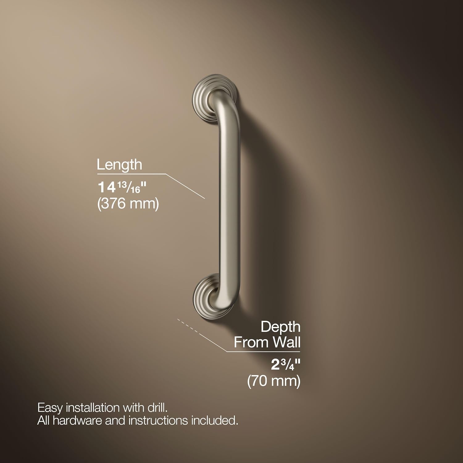 12 in. ADA Compliant Grab Bar