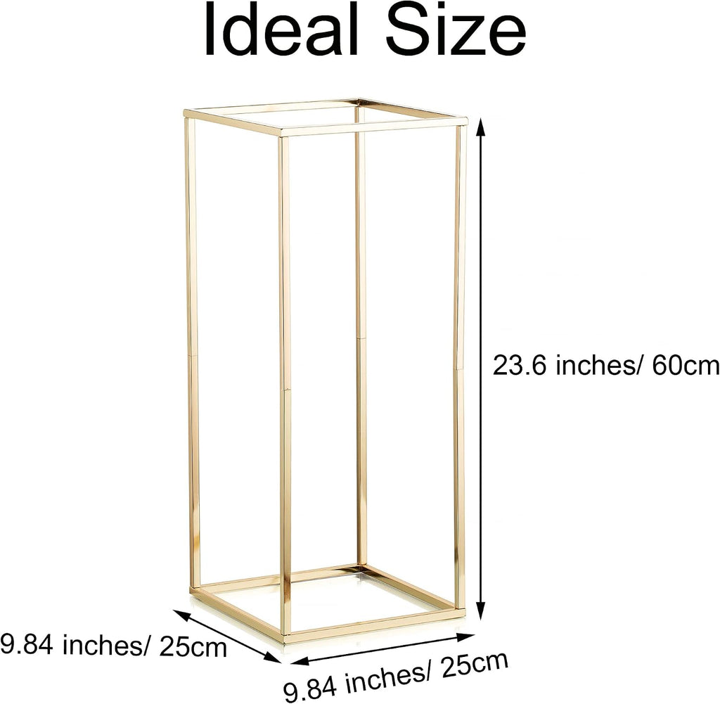 Gold Flower Stand for Table: 23.6' Tall Centerpiece Stand for Wedding Table Reception Floral Center Pieces with Home Decoration Party Event 10 PCS