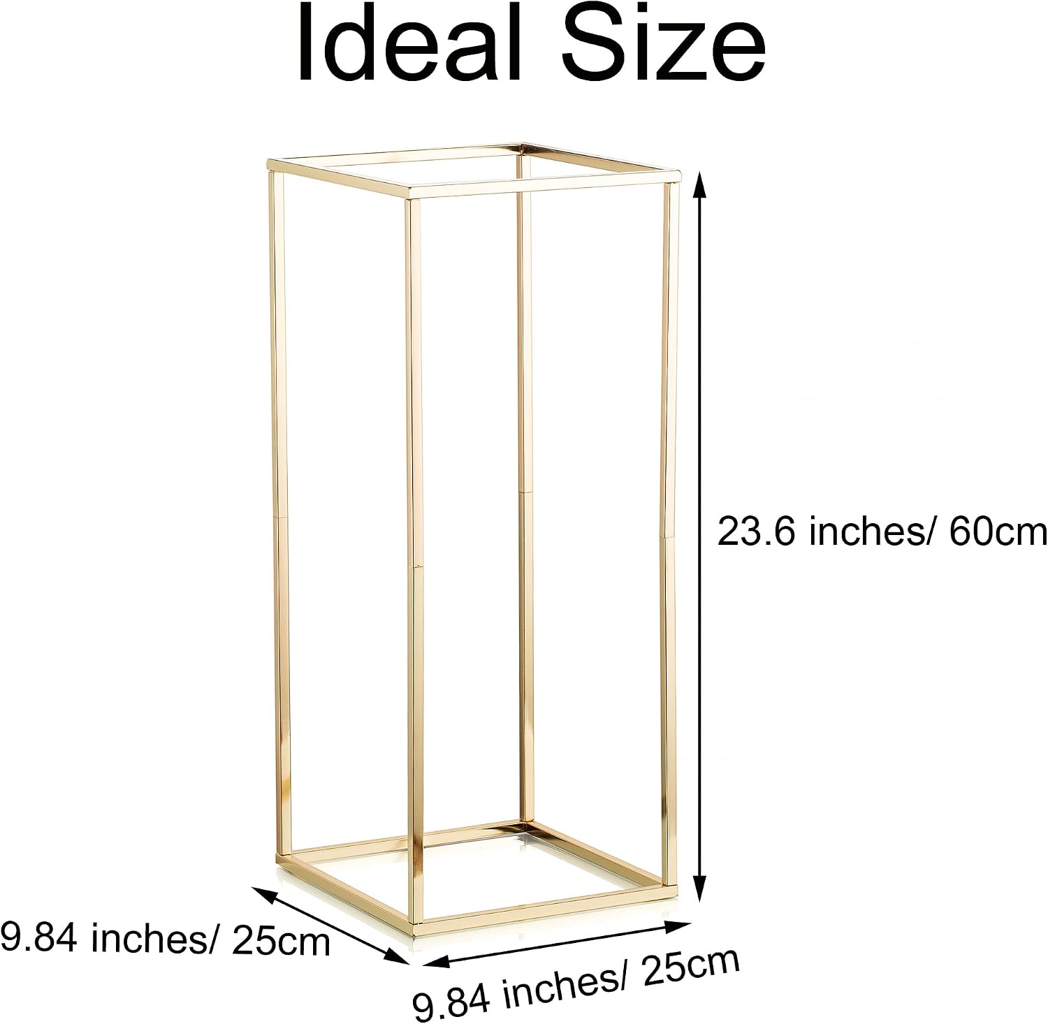 Gold Flower Stand for Table: 23.6' Tall Centerpiece Stand for Wedding Table Reception Floral Center Pieces with Home Decoration Party Event 10 PCS