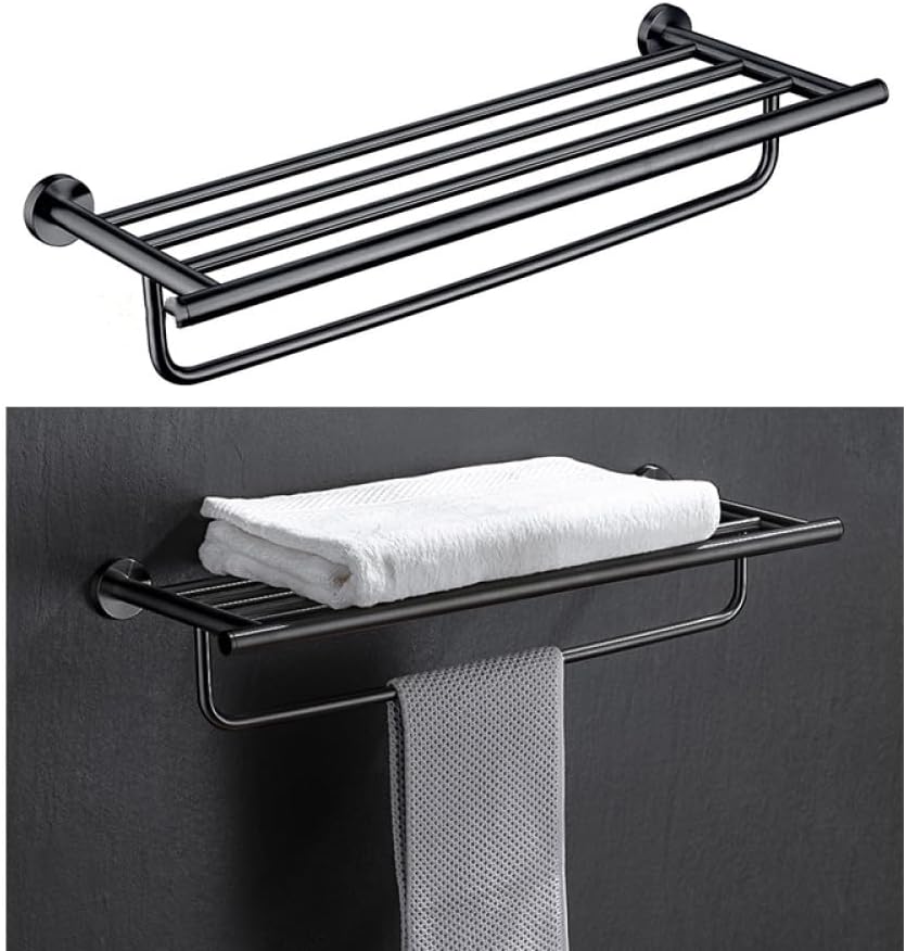 Stainless Steel Bathroom Hardware Set Bathroom Accessories Black Towel Rail Bar Rack Gold Towel Bar Shelf Towel Holder,005YB