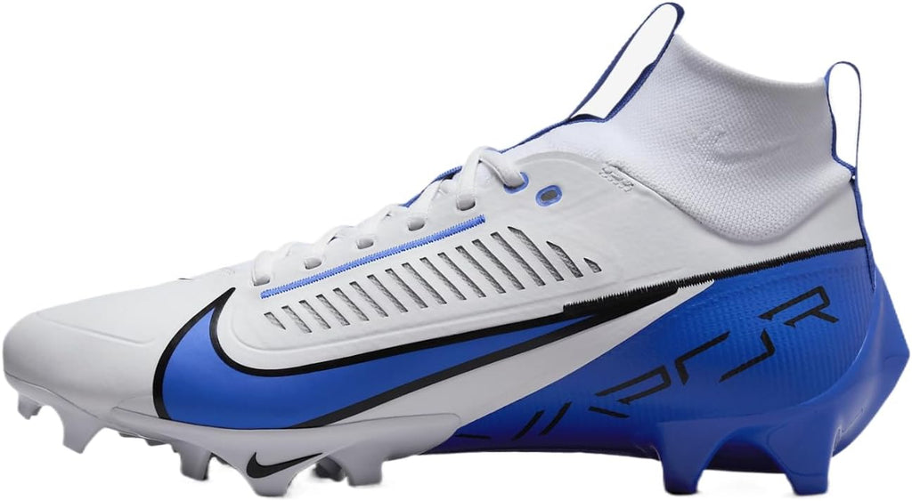 Nike Vapor Edge Pro 360 2 (Team Bank) Men's Football Cleats (FQ4044-102, White/Black/Hyper Royal) Size 15