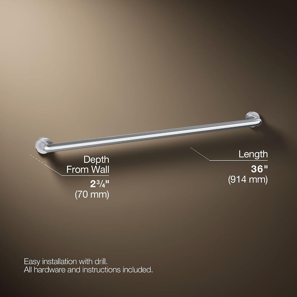 Kohler K-24551-BN Kumin Towel Bar, Vibrant Brushed Nickel