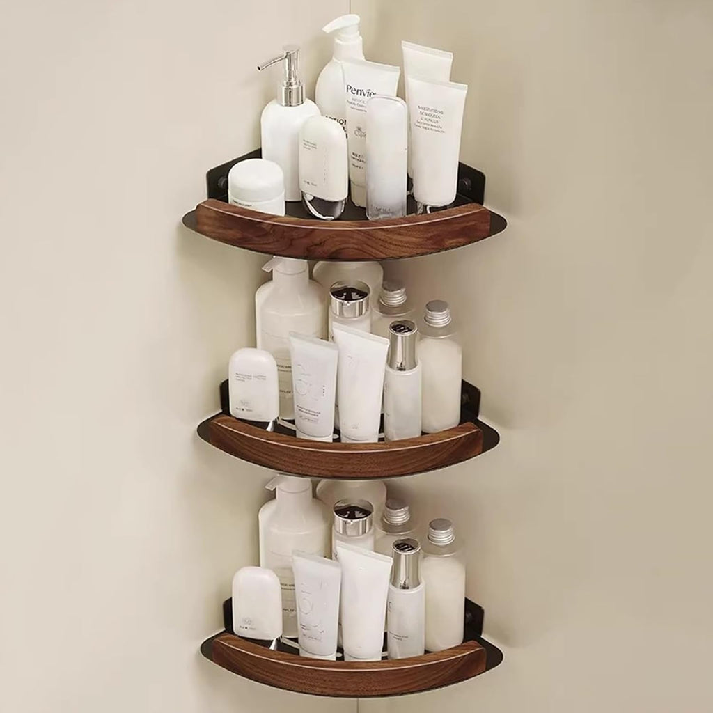 Bathroom Corner Shelf, Wall-Mounted StorageKitchen, Utility Rack Stylish Shower Caddy, for Bedrooms, Kitchens and Sink Units(30.5 * 3 * 3)