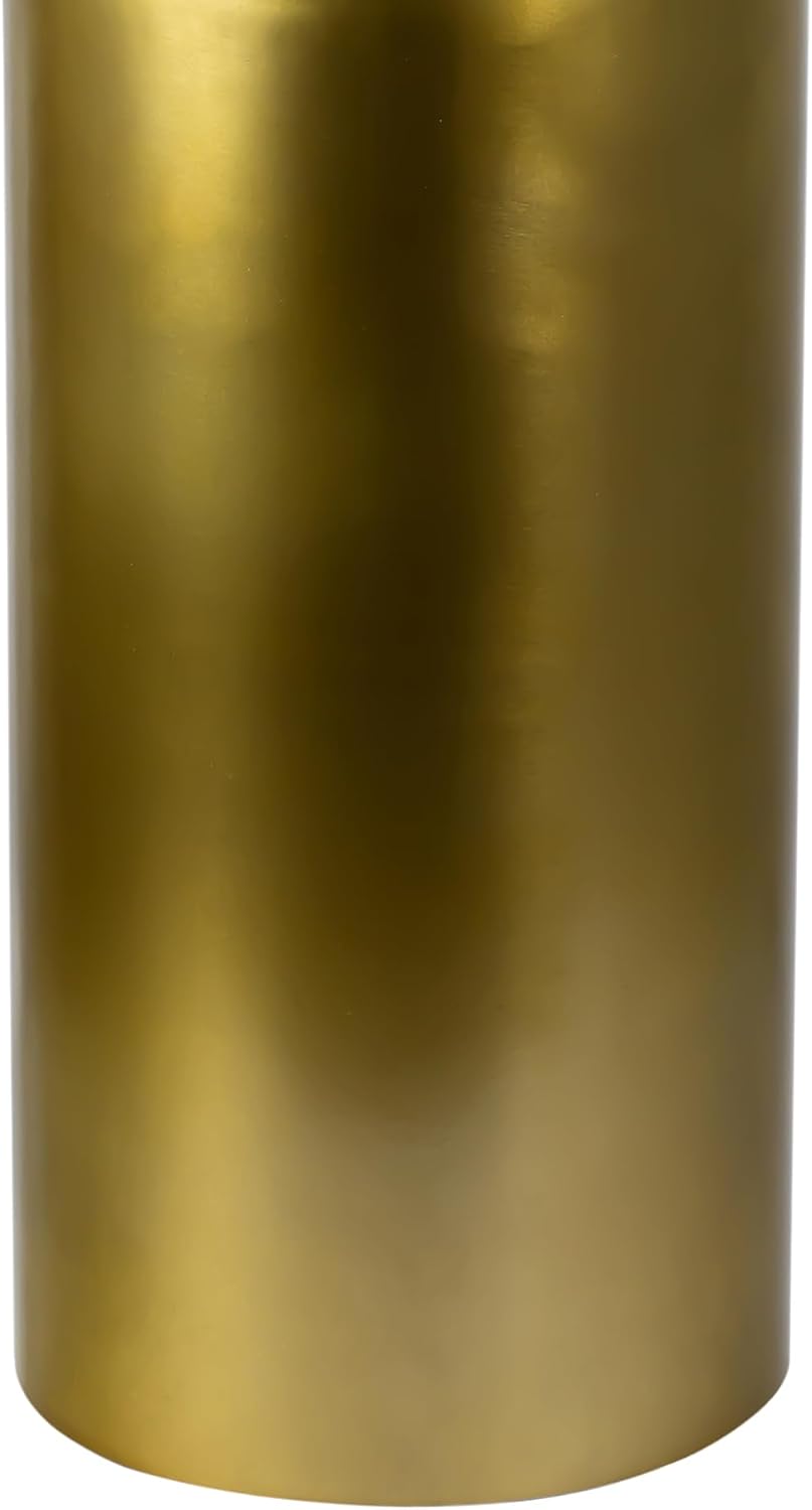 JONATHAN Y END1008B Miles 22.75' Mid-Century Modern Metal Sleek Cylinder Drink Table, Gold for Living Room, Bedroom, Office, Bathroom