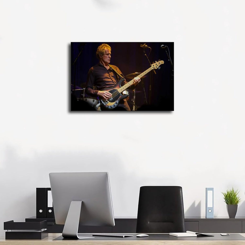 TONITOTA John_Illsley Rock Scene Classic Canvas Poster | Retro Historical Black And White Photos | Wall Art | Kitchen | Bathroom Decor | Frame 24x36inch