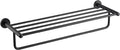 KRAUS Elie Bathroom Shelf with Towel Bar, Matte Black Finish, KEA-18842MB