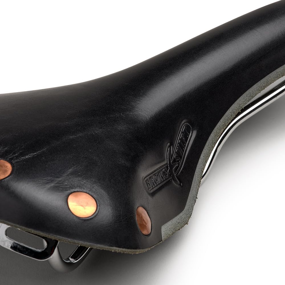Brooks England Swift, Racing Leather Saddle with Hand-Hammered Copper Rivets