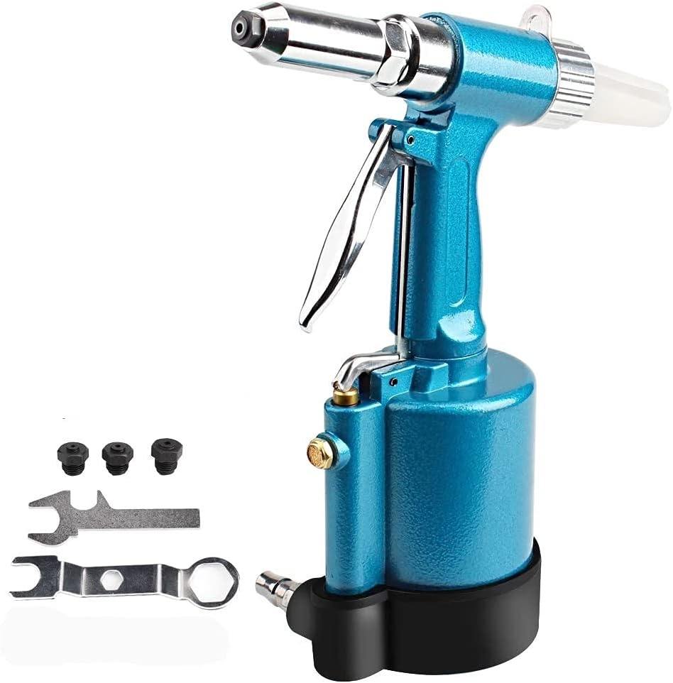 Pneumatic Blind Rivet Gun 2.4-4.8MM Heavy Duty Air Hydraulic Riveter-Professional Pop Pneumatic Riveting Gun Rivet Tool Accessories DIY