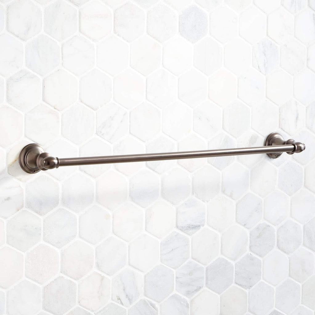 Signature Hardware 948233-24 Beasley 24' Towel Bar - Polished Nickel