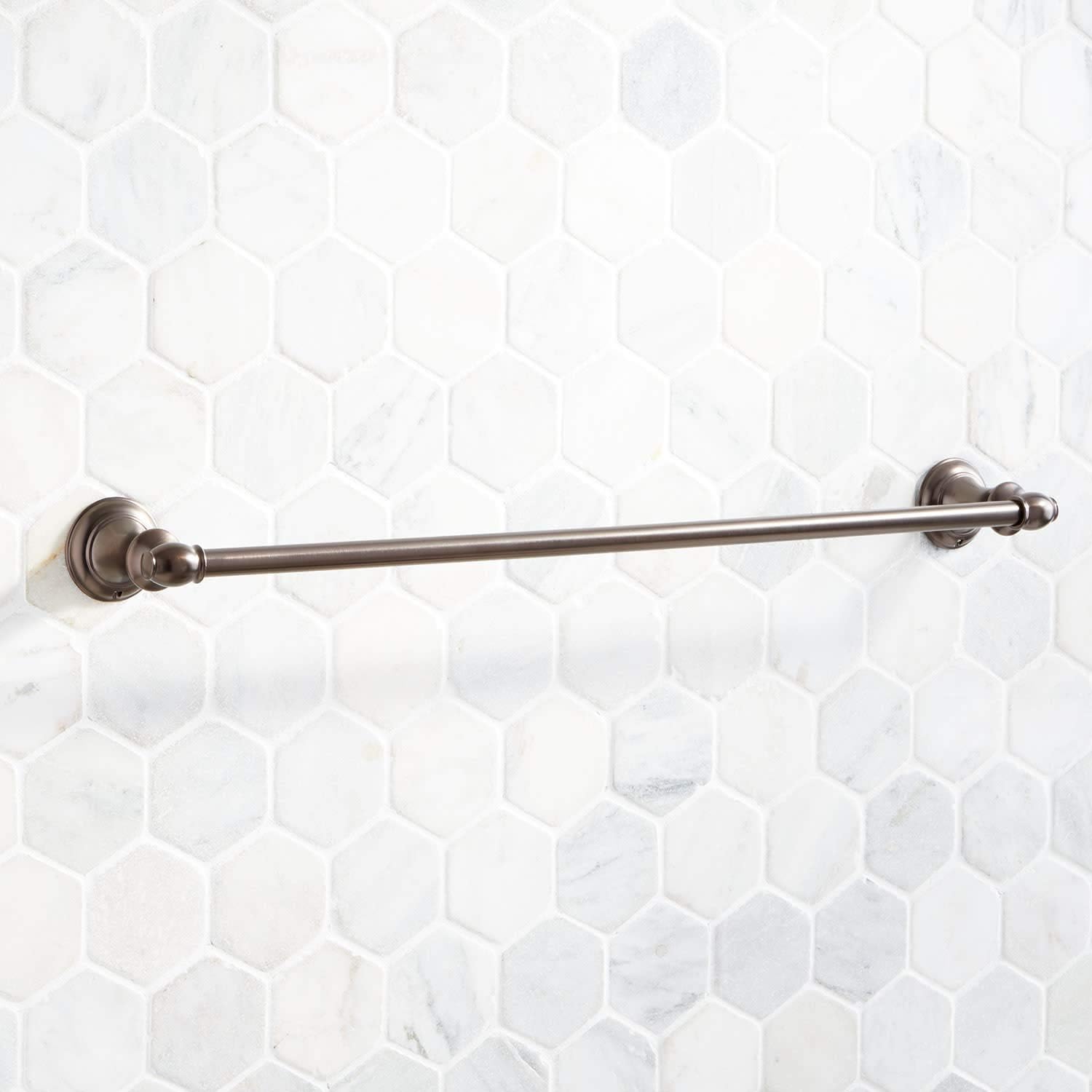 Signature Hardware 948233-18 Beasley 18' Towel Bar - Aged Brass