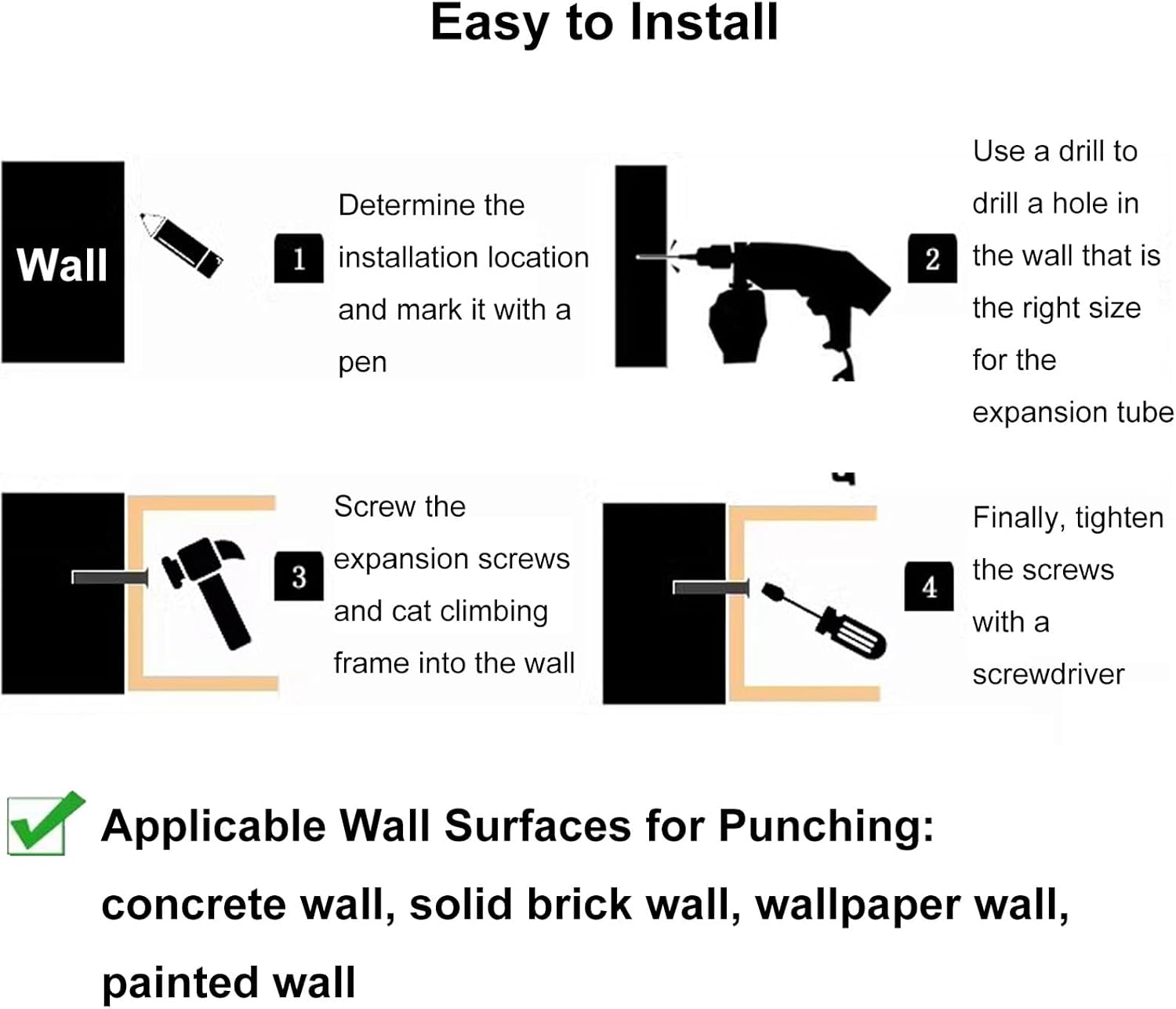 Cat Walkways for Walls, Wall Mounted Cat Furniture, Wall Shelves for Cats, Transparent Cat Space Capsule, Cat Climbing Wall(60cm)