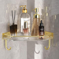 Corner Shower Caddy - Wall Mounted Acrylic Shower Shelves, Bathroom Storage Organizer for Efficient Shower Organization