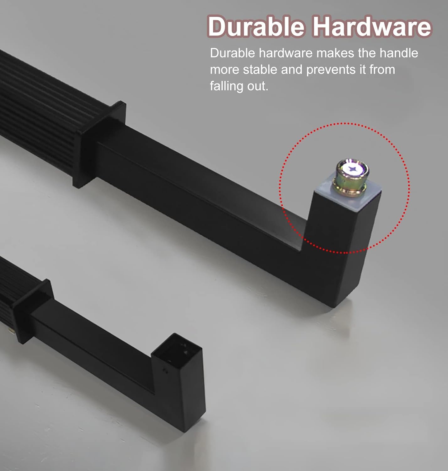 Sliding Barn Door Handle Pull Set Two Sided Push Pull Door Handle for Interior/Exterior Doors Perfect for Shower Doors Home Office Kitchen Bathroom WC Includes Screws Stylish and D