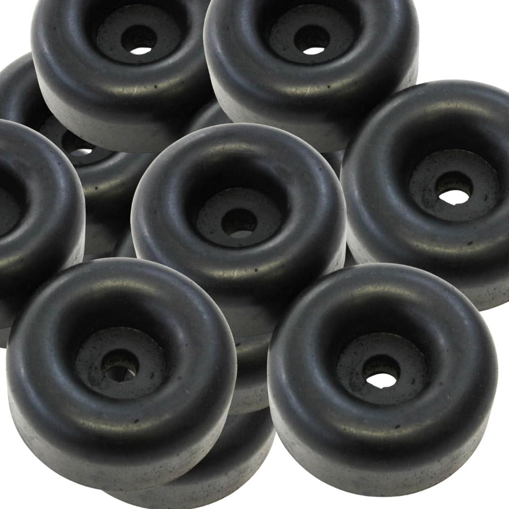 Red Hound Auto Bulk Case of 220 Rubber Bumpers for Trailer Compatible with Ramp Door Truck 2.5 Inches Round Replacement Cargo Stop