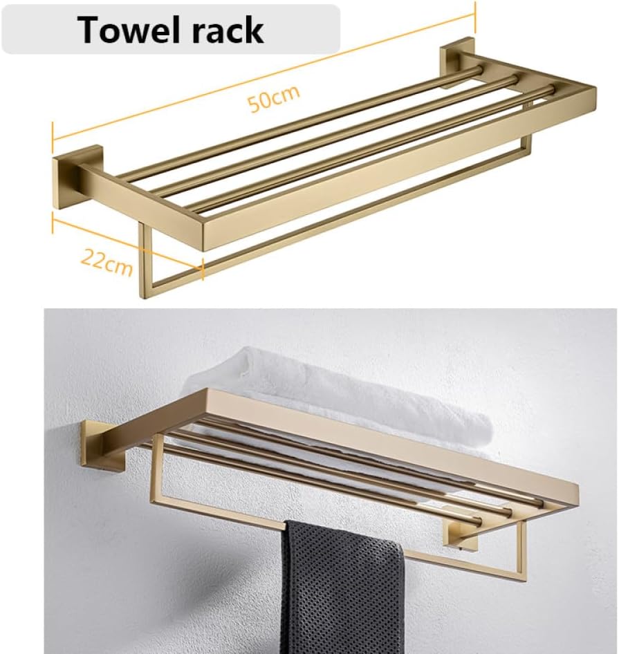 Bathroom Hardware Set Bathroom Accessories Black Robe Hook Towel Rail Bar Rack Bar Shelf Tissue Paper Holder Toothbrush Holder,005FG