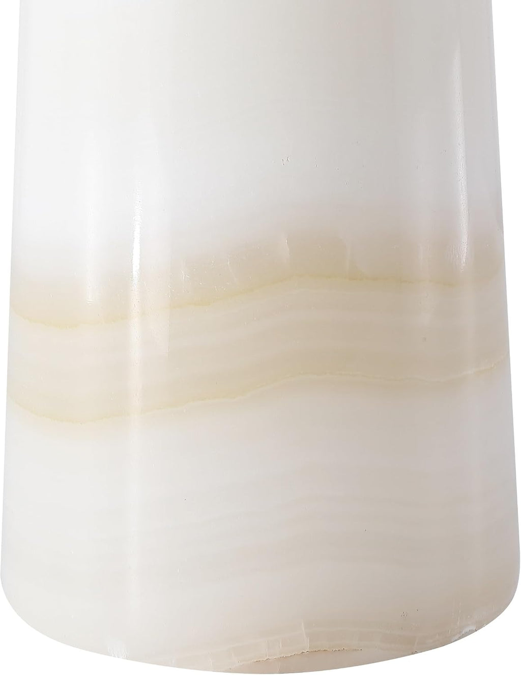 SAFAVIEH Couture Lighting Collection Jennarose Off-White/White Jade Stone 20-inch Dimmable Table Lamp for Bedroom Living Room Home Office Desk Nightstand (LED Bulb Included)