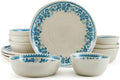 12-Piece Dinnerware Set Serving Ware Kitchen Dish Dinner Plates Ceramic Tableware