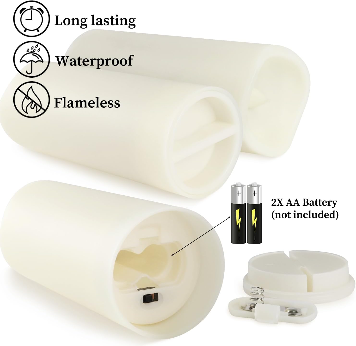 96-Pack LED Flameless Candles with Remote Control - Perfect for Home, Parties, and Special Occasions - Create a Magical Ambiance Effortlessly(Three Sizes)