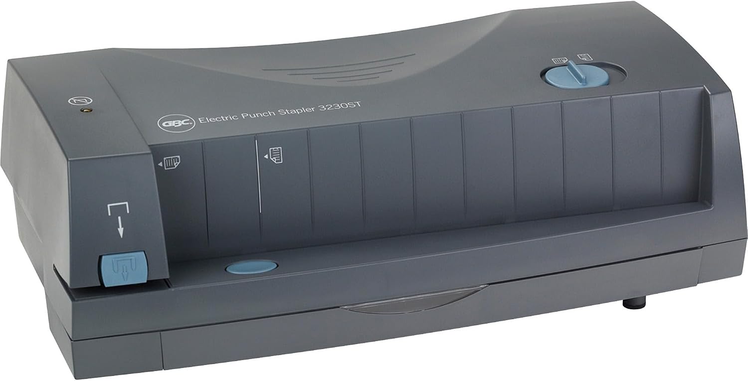 GBC 3230 Electric Paper Punch, Hole Punch, Adjustable, 2-3 Hole, 24 Sheet Punch Capacity, Gray (7704270)
