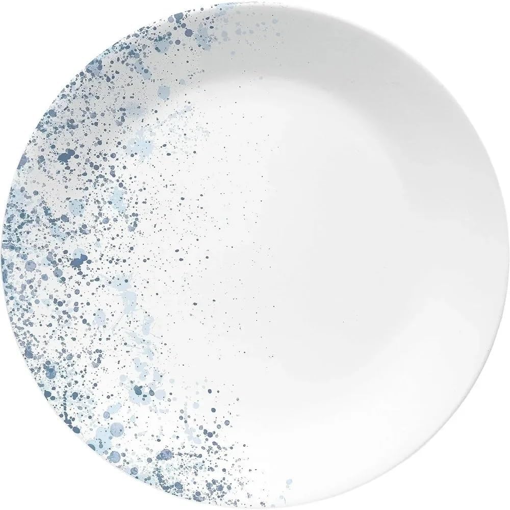 18-Piece Service for 6 Dinnerware Set Lightweight Round Plates and Bowls Family Hotel Tableware