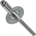 Large Flange Aluminum Pop Rivets All Dome Head Blind Rivet Size (6-16) 3/16' x 1' Qty 100 Industrial Grade Hardware Fasteners DIY Home Repair Construction Use
