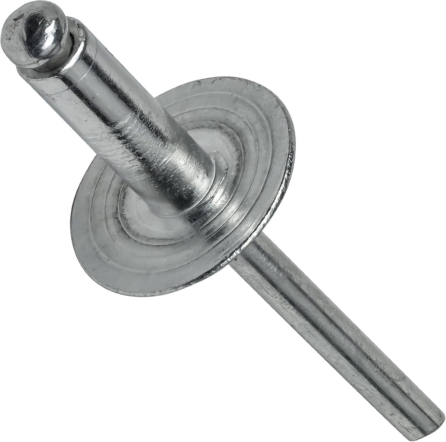 Large Flange Aluminum Pop Rivets All Dome Head Blind Rivet Size (6-16) 3/16' x 1' Qty 100 Industrial Grade Hardware Fasteners DIY Home Repair Construction Use