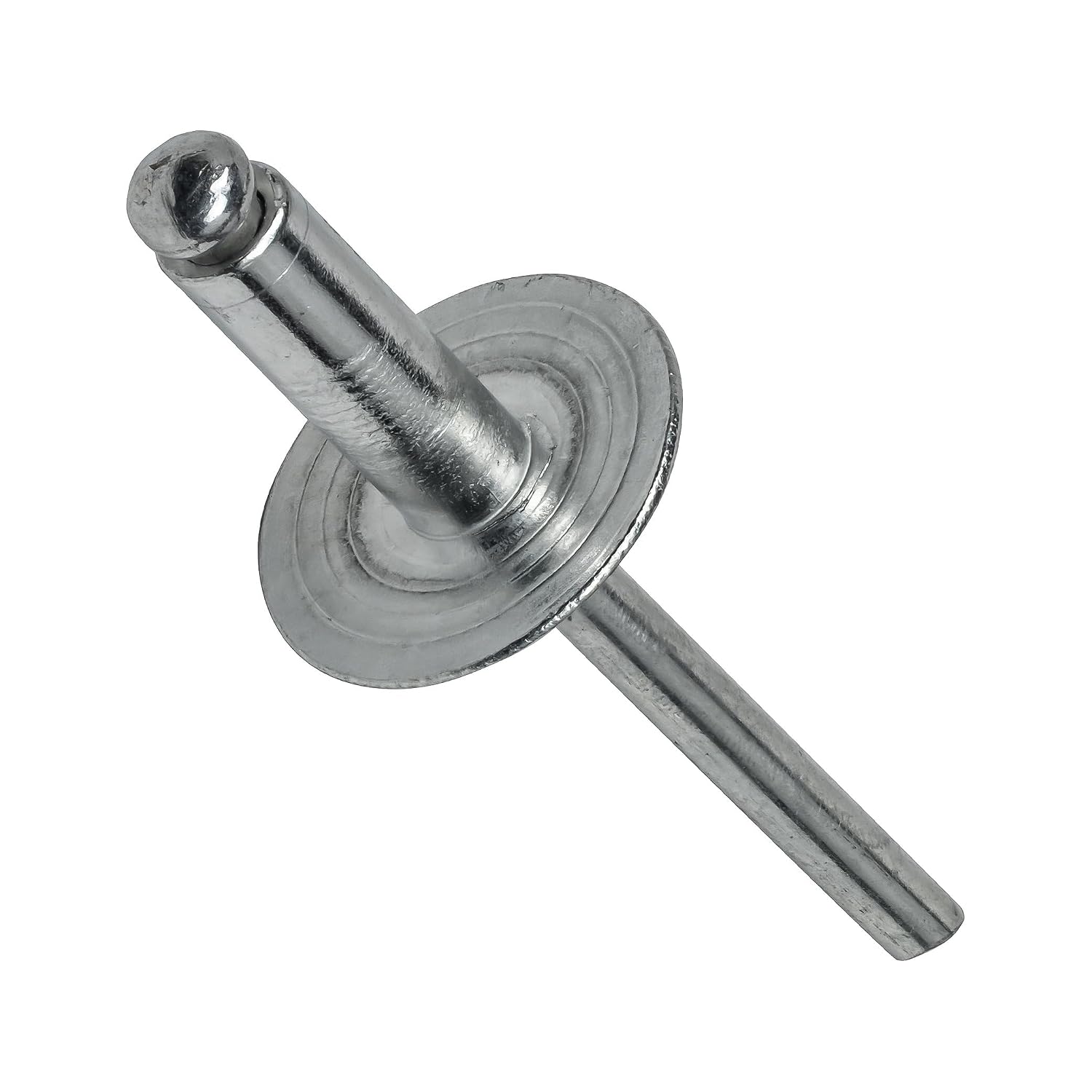Large Flange Aluminum Pop Rivets All Dome Head Blind Rivet Size (6-12) 3/16' x 3/4' Qty 500 Threaded Fasteners for Mechanical Repair Universal Multi-Purpose Replacement Parts