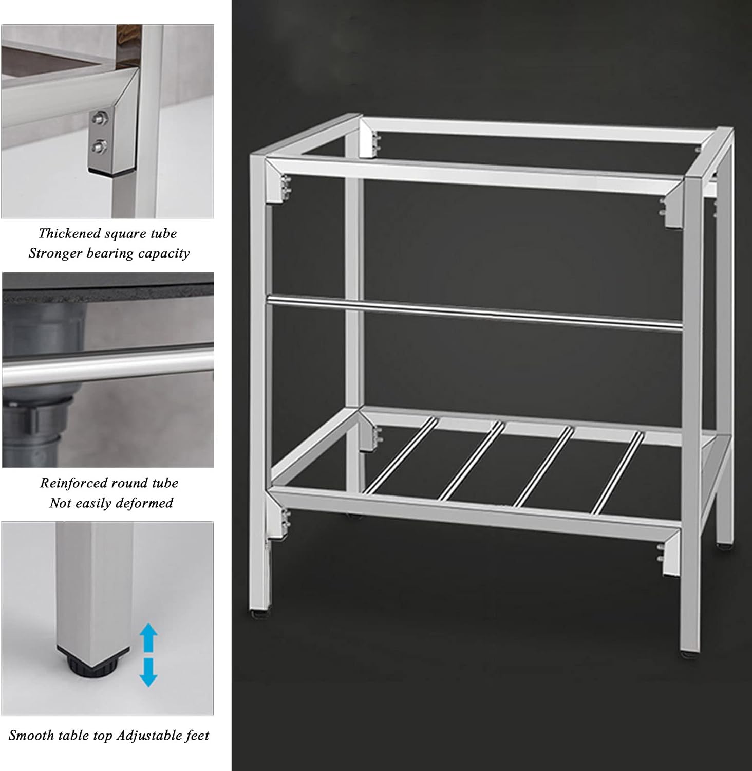 Free Standing Sink | Single Bowl Sink | Utility Prep Sinks | 1 Compartment Commercial Kitchen Sink | 304 Stainless Steel Sink | Extra-Deep Laundry Tub | Indoor-Outdoor Protable